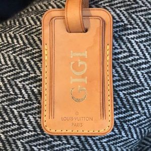 Louis Vuitton Monogrammed Luggage Tag